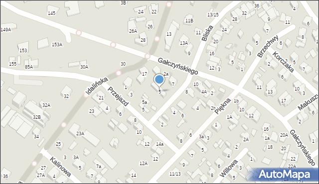 Radom, Bliska, 5, mapa Radomia