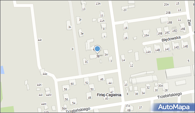 Radom, Błędowska, 3B, mapa Radomia