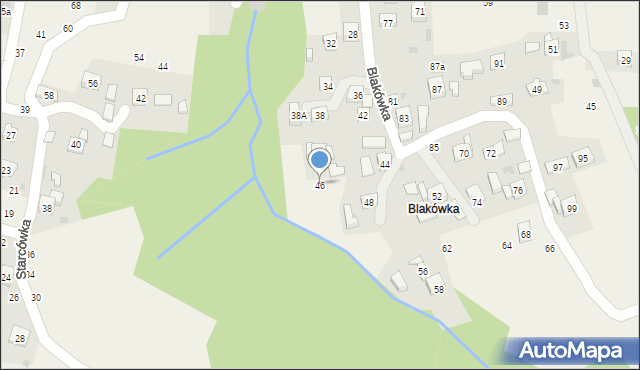 Rudnik, Blakówka, 46, mapa Rudnik