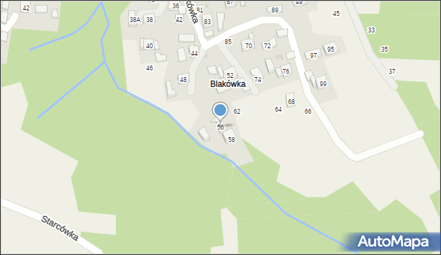 Rudnik, Blakówka, 56, mapa Rudnik