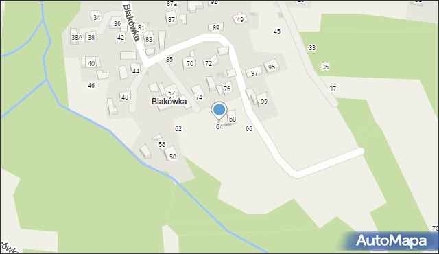 Rudnik, Blakówka, 64, mapa Rudnik