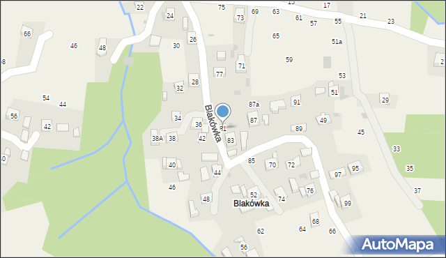 Rudnik, Blakówka, 81, mapa Rudnik