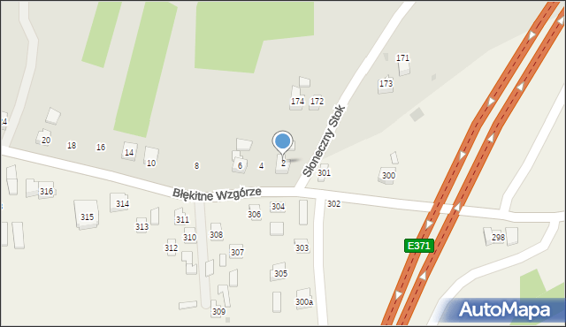 Rzeszów, Błękitne Wzgórze, 2, mapa Rzeszów