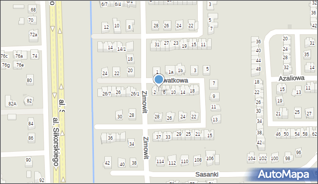 Rzeszów, Bławatkowa, 4, mapa Rzeszów