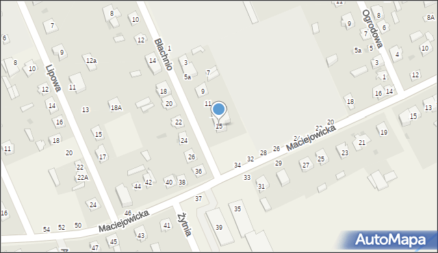 Sobolew, Błachnio Onufrego, 15, mapa Sobolew