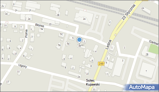 Solec Kujawski, Błonie, 3A, mapa Solec Kujawski