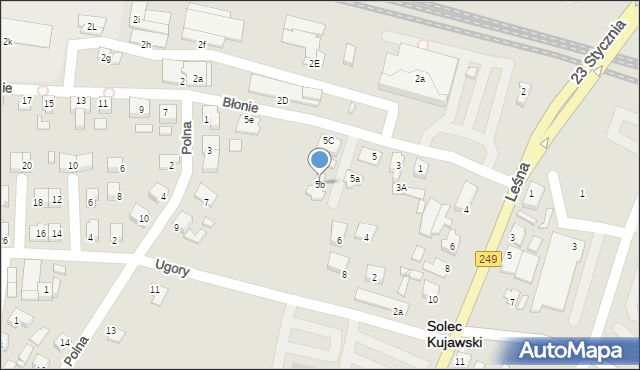 Solec Kujawski, Błonie, 5b, mapa Solec Kujawski