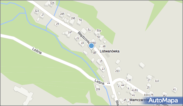 Sucha Beskidzka, Błądzonka, 47, mapa Sucha Beskidzka