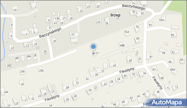 Sułkowice, bł. s. Faustyny, 39, mapa Sułkowice