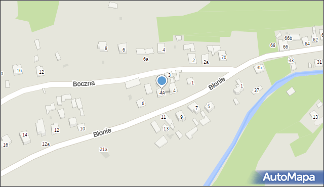 Szczebrzeszyn, Błonie, 4A, mapa Szczebrzeszyn