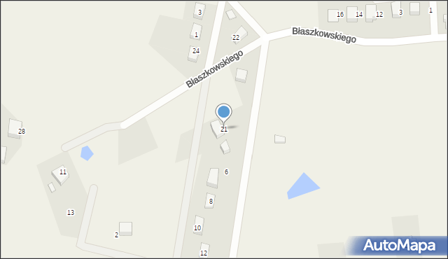 Szemud, Błaszkowskiego Alojzego, 21, mapa Szemud