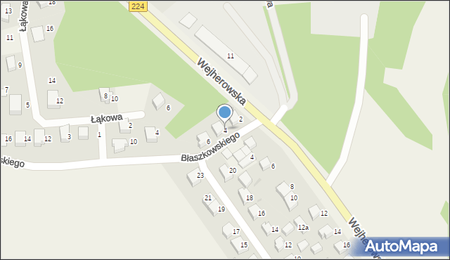 Szemud, Błaszkowskiego Alojzego, 4, mapa Szemud