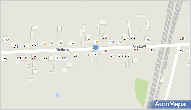 Terespol, Błotków, 151, mapa Terespol
