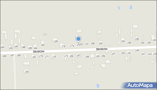 Terespol, Błotków, 172, mapa Terespol