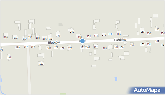 Terespol, Błotków, 173, mapa Terespol