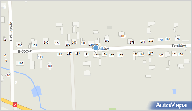 Terespol, Błotków, 181, mapa Terespol