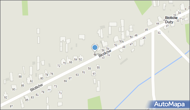 Terespol, Błotków, 58, mapa Terespol