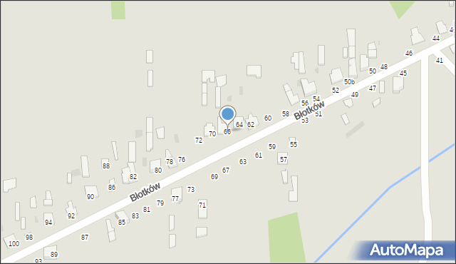 Terespol, Błotków, 66, mapa Terespol