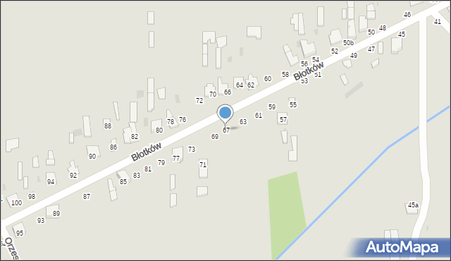 Terespol, Błotków, 67, mapa Terespol