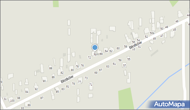 Terespol, Błotków, 70, mapa Terespol