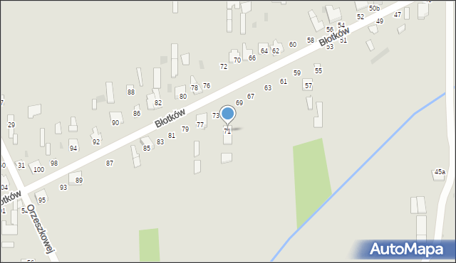 Terespol, Błotków, 71, mapa Terespol