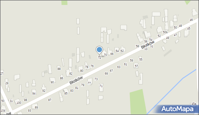 Terespol, Błotków, 72, mapa Terespol