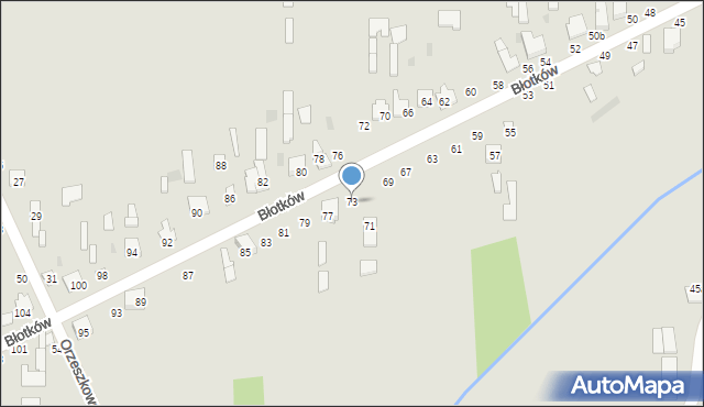Terespol, Błotków, 73, mapa Terespol