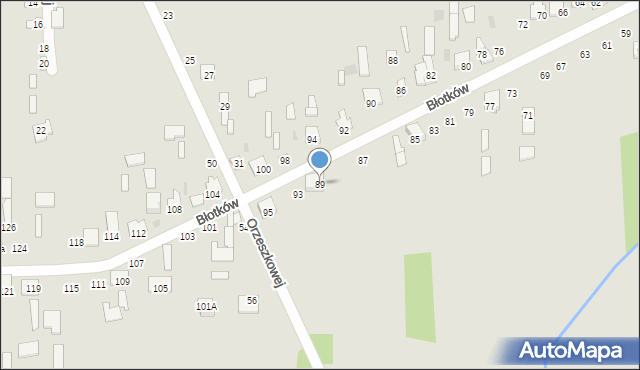 Terespol, Błotków, 89, mapa Terespol