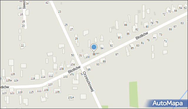 Terespol, Błotków, 98, mapa Terespol