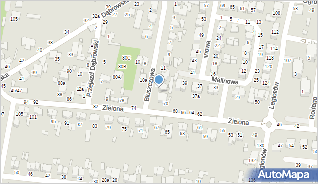 Tomaszów Mazowiecki, Bluszczowa, 15, mapa Tomaszów Mazowiecki
