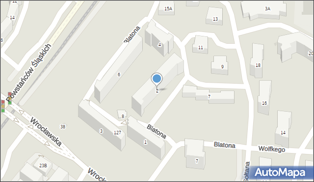 Warszawa, Blatona Jana, 2, mapa Warszawy