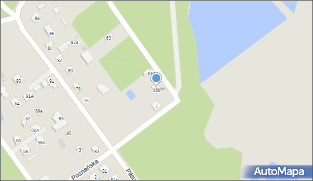 Wołomin, Błońska, 63b, mapa Wołomin