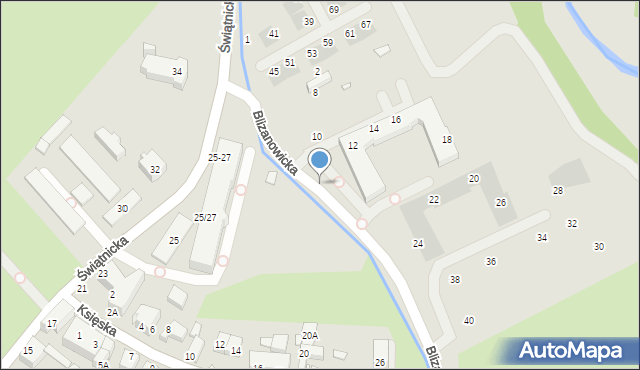 Wrocław, Blizanowicka, 12, mapa Wrocławia