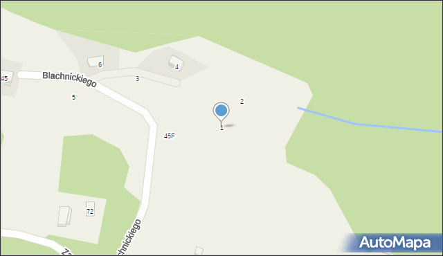 Zachełmie, Blachnickiego Franciszka, ks., 1, mapa Zachełmie