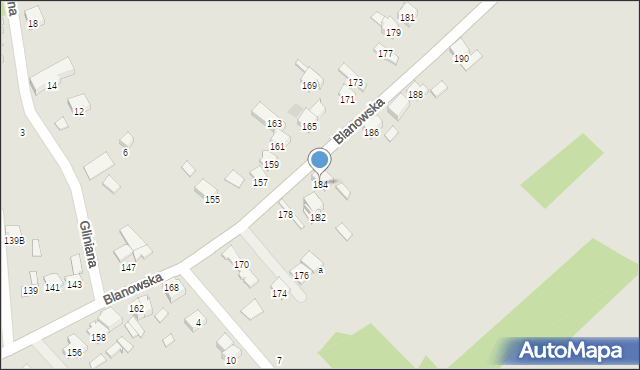 Zawiercie, Blanowska, 184, mapa Zawiercie