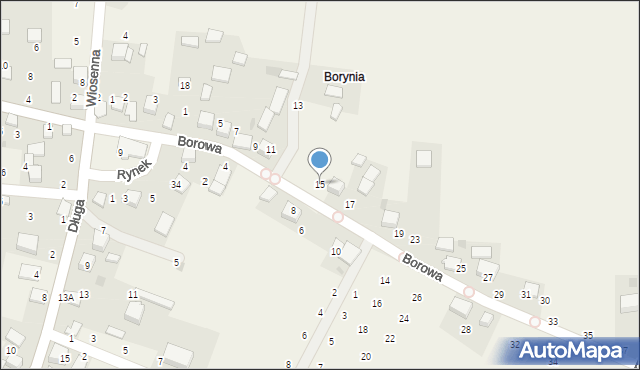 Będkowice, Borowa, 15, mapa Będkowice