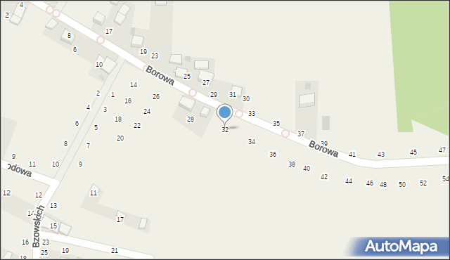 Będkowice, Borowa, 32, mapa Będkowice