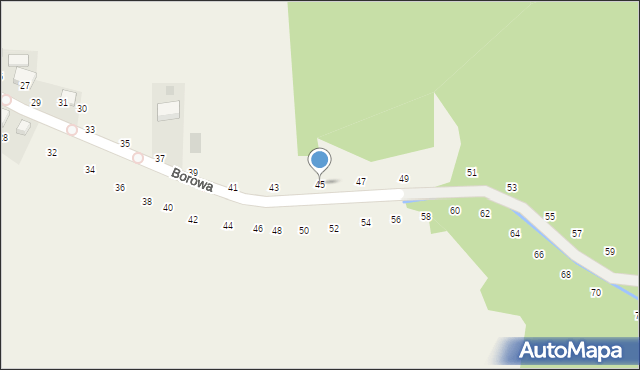 Będkowice, Borowa, 45, mapa Będkowice