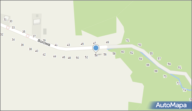 Będkowice, Borowa, 54, mapa Będkowice