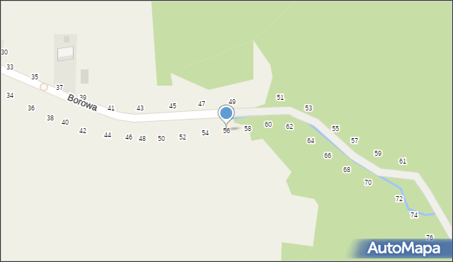 Będkowice, Borowa, 56, mapa Będkowice