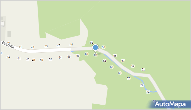 Będkowice, Borowa, 62, mapa Będkowice