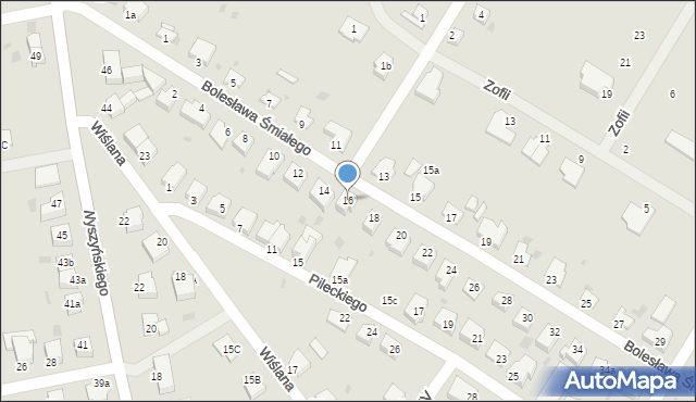 Białogard, Bolesława Śmiałego, 16, mapa Białogard