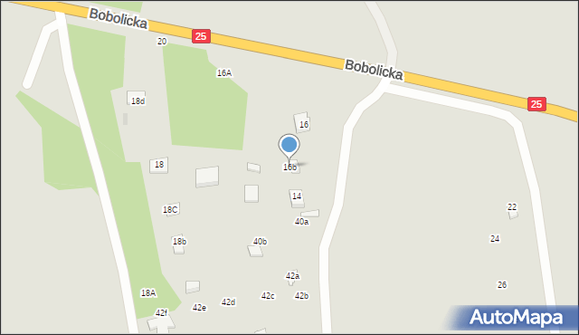 Biały Bór, Bobolicka, 16b, mapa Biały Bór