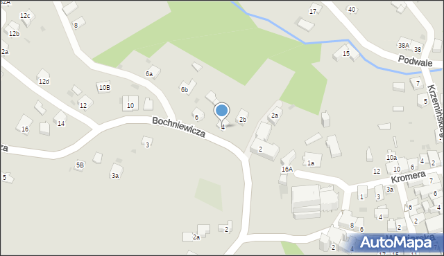 Biecz, Bochniewicza, 4, mapa Biecz