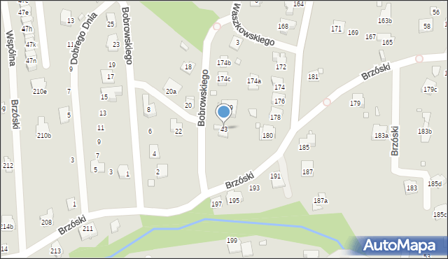 Bielsko-Biała, Bobrowskiego Stefana, 43, mapa Bielsko-Białej