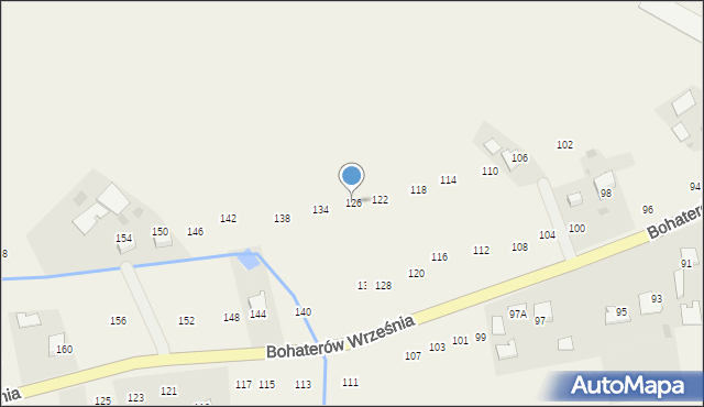 Biskupice Radłowskie, Bohaterów Września, 126, mapa Biskupice Radłowskie