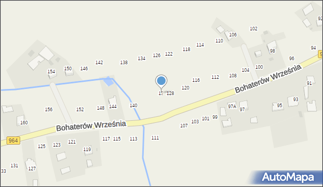 Biskupice Radłowskie, Bohaterów Września, 132, mapa Biskupice Radłowskie