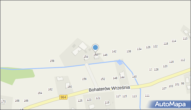 Biskupice Radłowskie, Bohaterów Września, 150, mapa Biskupice Radłowskie