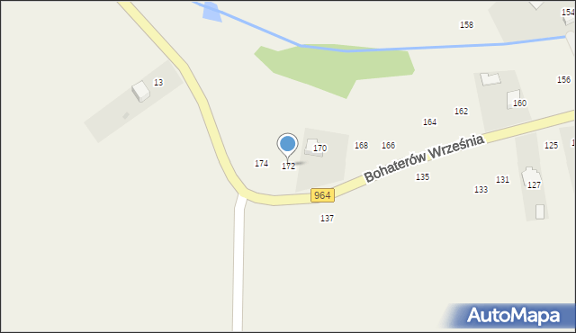 Biskupice Radłowskie, Bohaterów Września, 172, mapa Biskupice Radłowskie