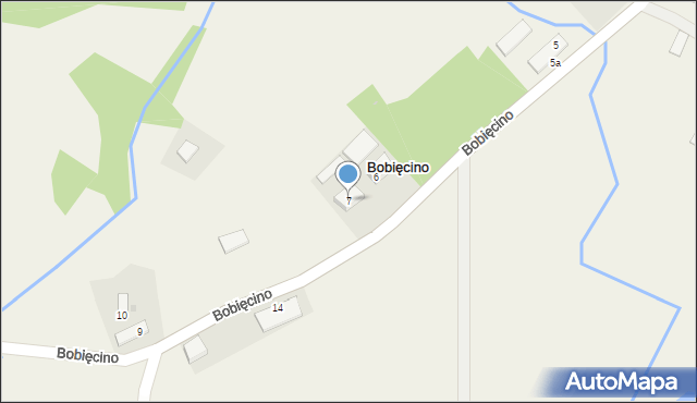 Bobięcino, Bobięcino, 7, mapa Bobięcino